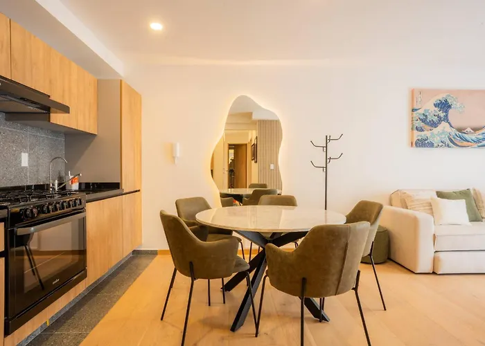 Apartment Luxury 2br With Pool, Gym & Coworking Mexico City